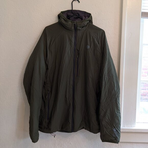 Mountain Hardwear Men's X-Large Kor Strata Hooded Jacket, Dark Bolt - Picture 1 of 5